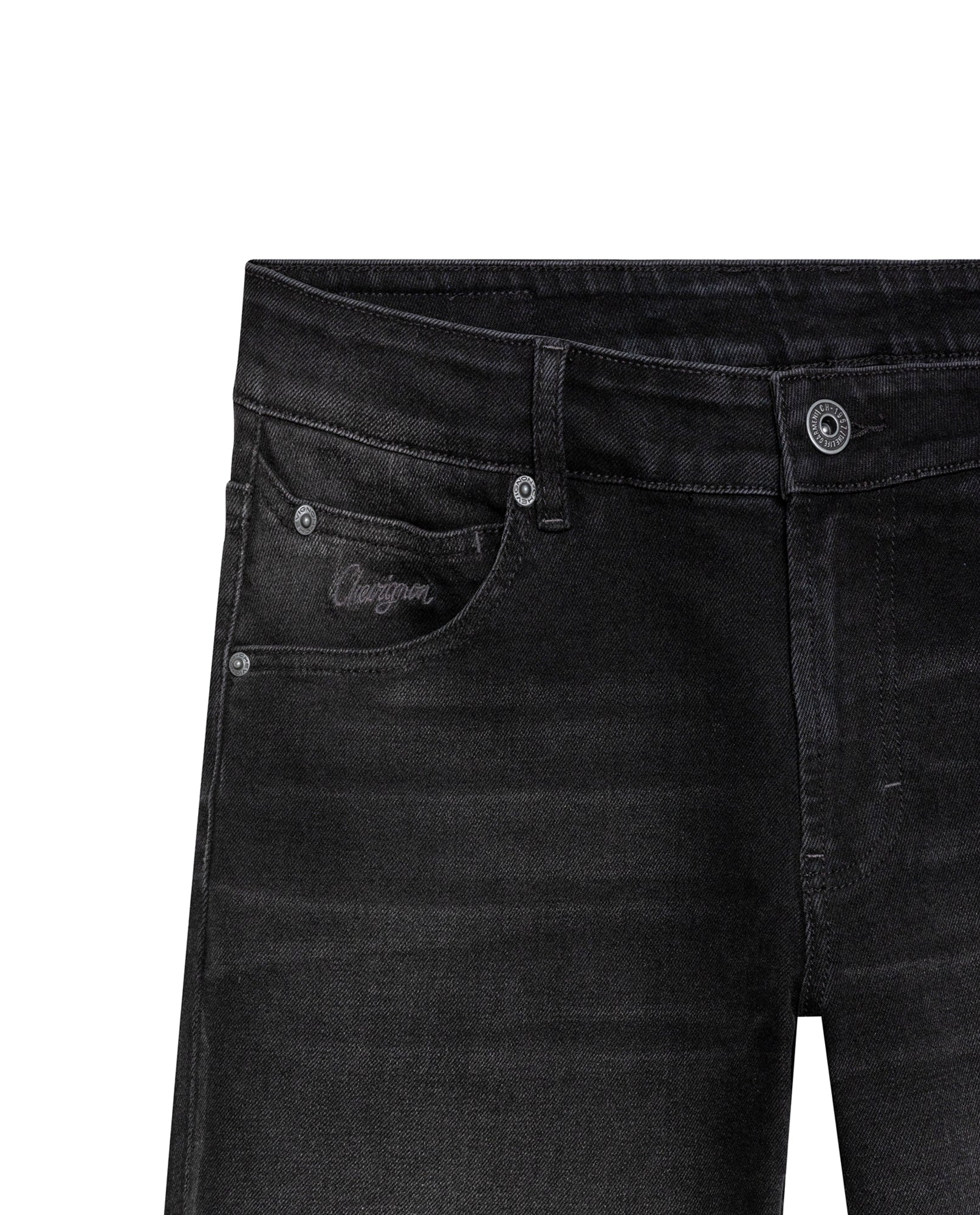 Men's Morrison Straight Black Wash Jeans in Cotton-Polyester Blend, Coordinates - 7