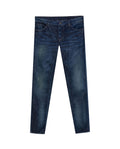 Men's Rider 5-Pocket Ultra Dark Skinny Fit Jeans in Cotton-Polyester Blend, Gala - 1