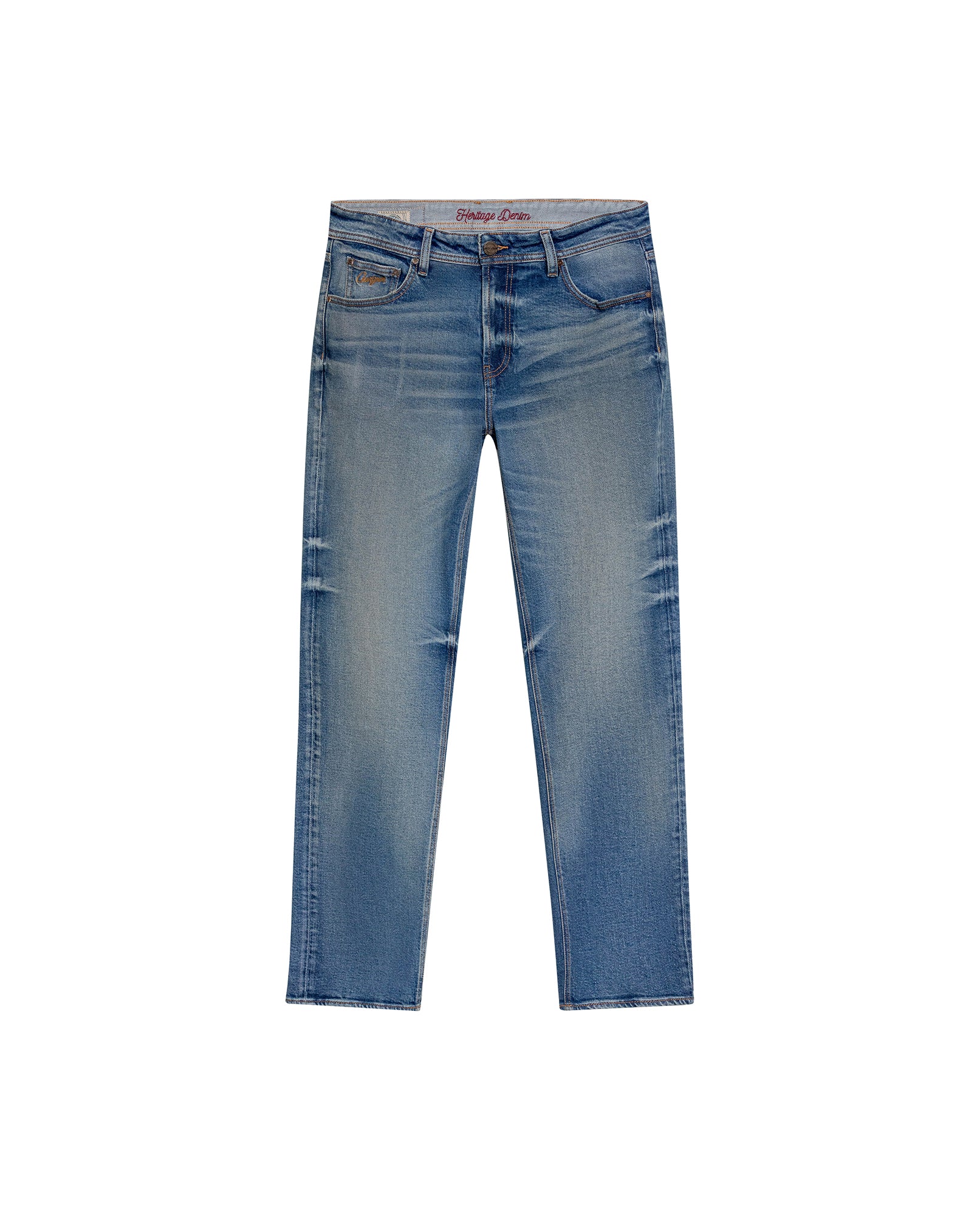 Men's Morrison Slim Fit Medium Wash Jeans in Cotton-Polyester Blend, Radiant 339G451 - 2