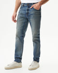 Men's Morrison Slim Fit Medium Wash Jeans in Cotton-Polyester Blend, Radiant 339G451 - 1