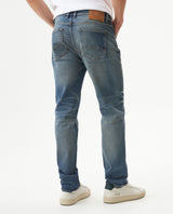 Men's Morrison Slim Fit Medium Wash Jeans in Cotton-Polyester Blend, Radiant 339G451 - 5