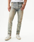 Men's Rider Super Slim Light Wash Jeans in Cotton-Polyester Blend, Boatyard 339G452 - 2