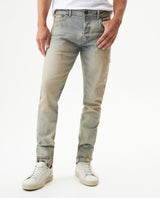 Men's Rider Super Slim Light Wash Jeans in Cotton-Polyester Blend, Boatyard 339G452 - 2