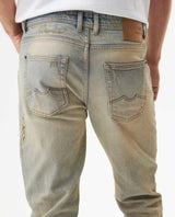 Men's Rider Super Slim Light Wash Jeans in Cotton-Polyester Blend, Boatyard 339G452 - 6