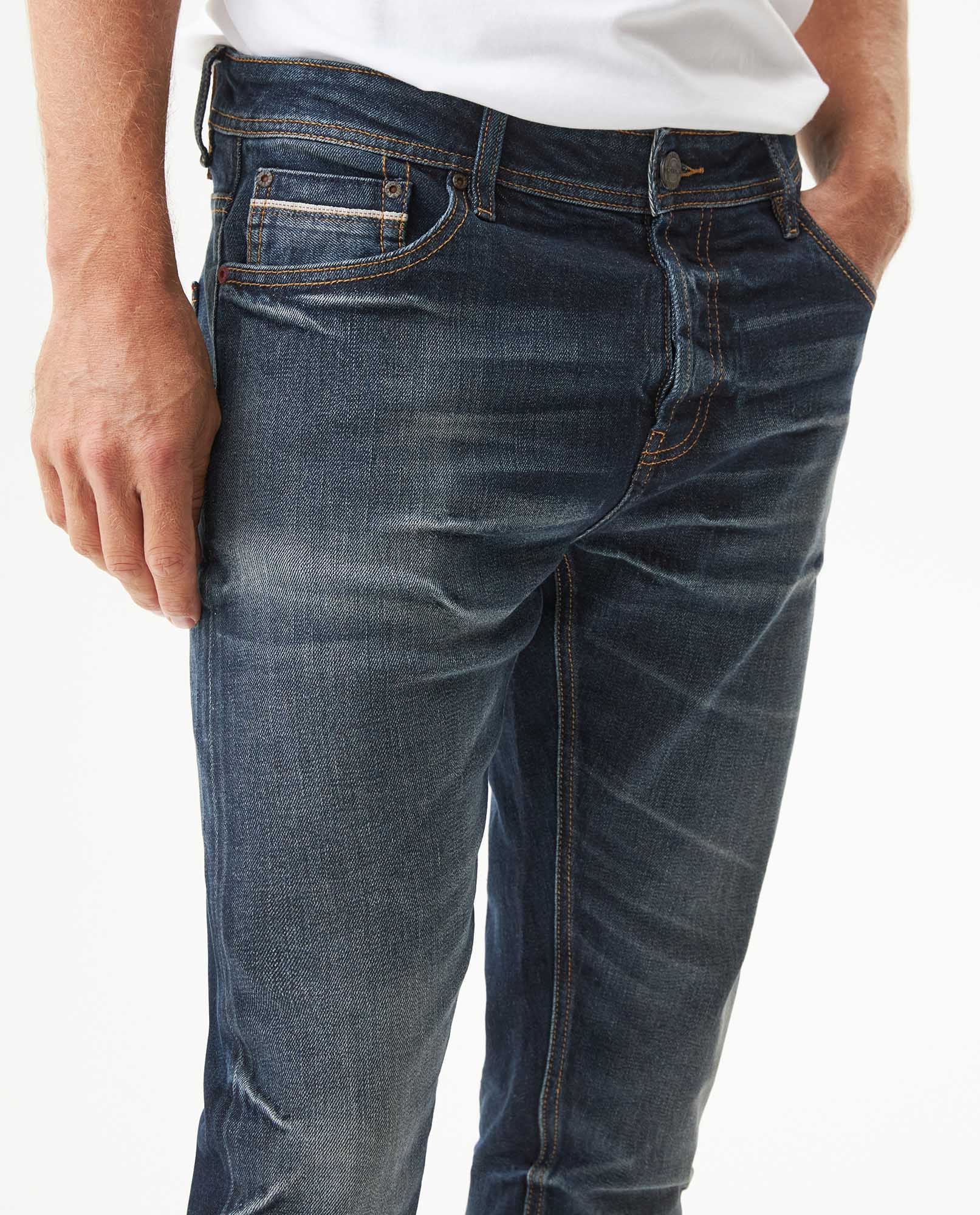 Men's Jeans, Skinny Fit - Blue 339G453 - 4