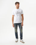 Men's Rider Medium Wash Super Slim Jeans in Cotton-Polyester Blend, Mariner - 3