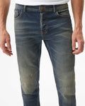 Men's Rider Medium Wash Super Slim Jeans in Cotton-Polyester Blend, Mariner - 4