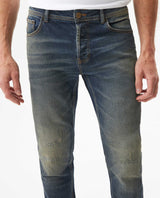 Men's Rider Medium Wash Super Slim Jeans in Cotton-Polyester Blend, Mariner - 4