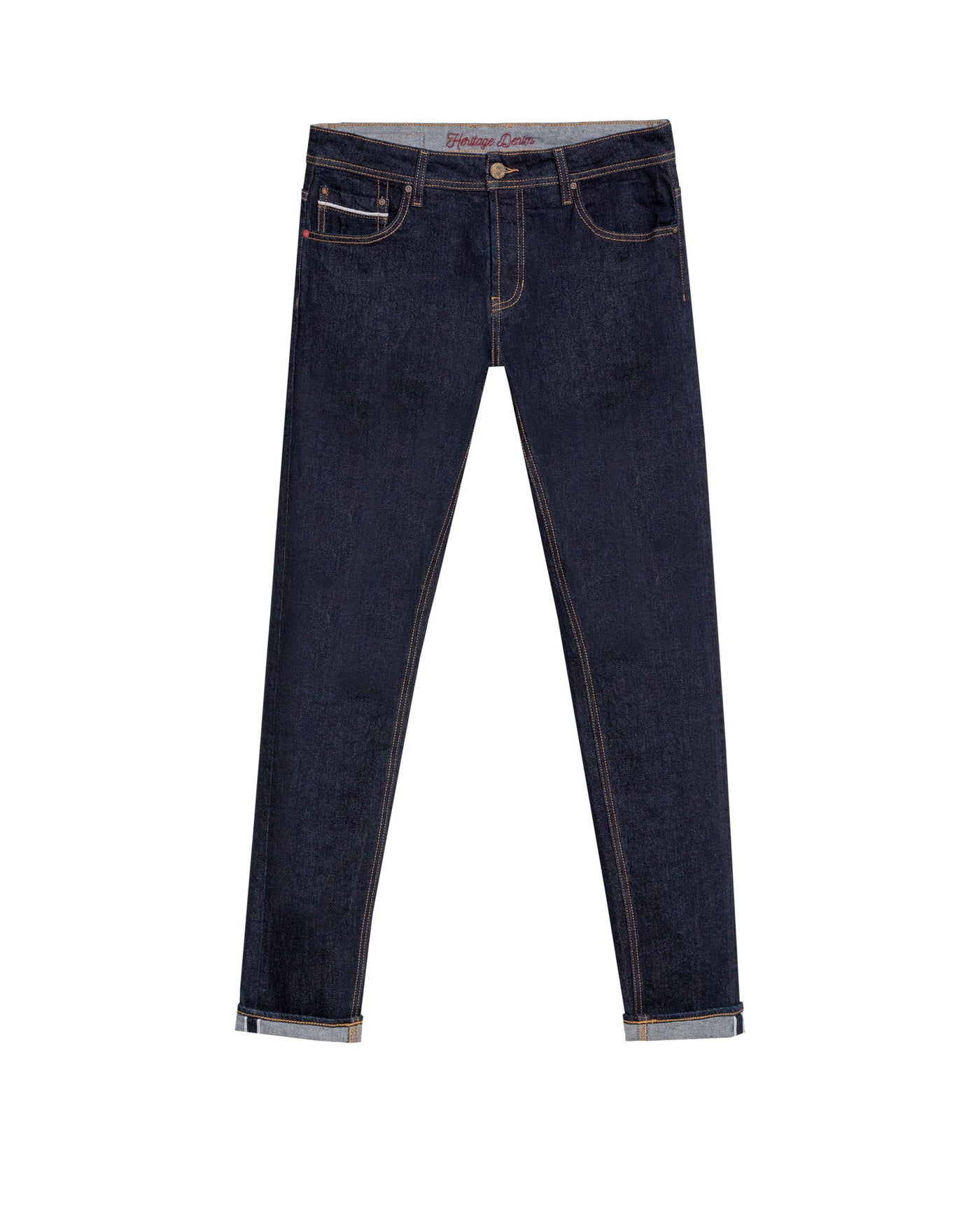 Men's Skinny Rider Ultra Dark Jeans in Cotton, Jetty 339G456 - 2