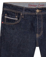 Men's Skinny Rider Ultra Dark Jeans in Cotton, Jetty 339G456 - 7