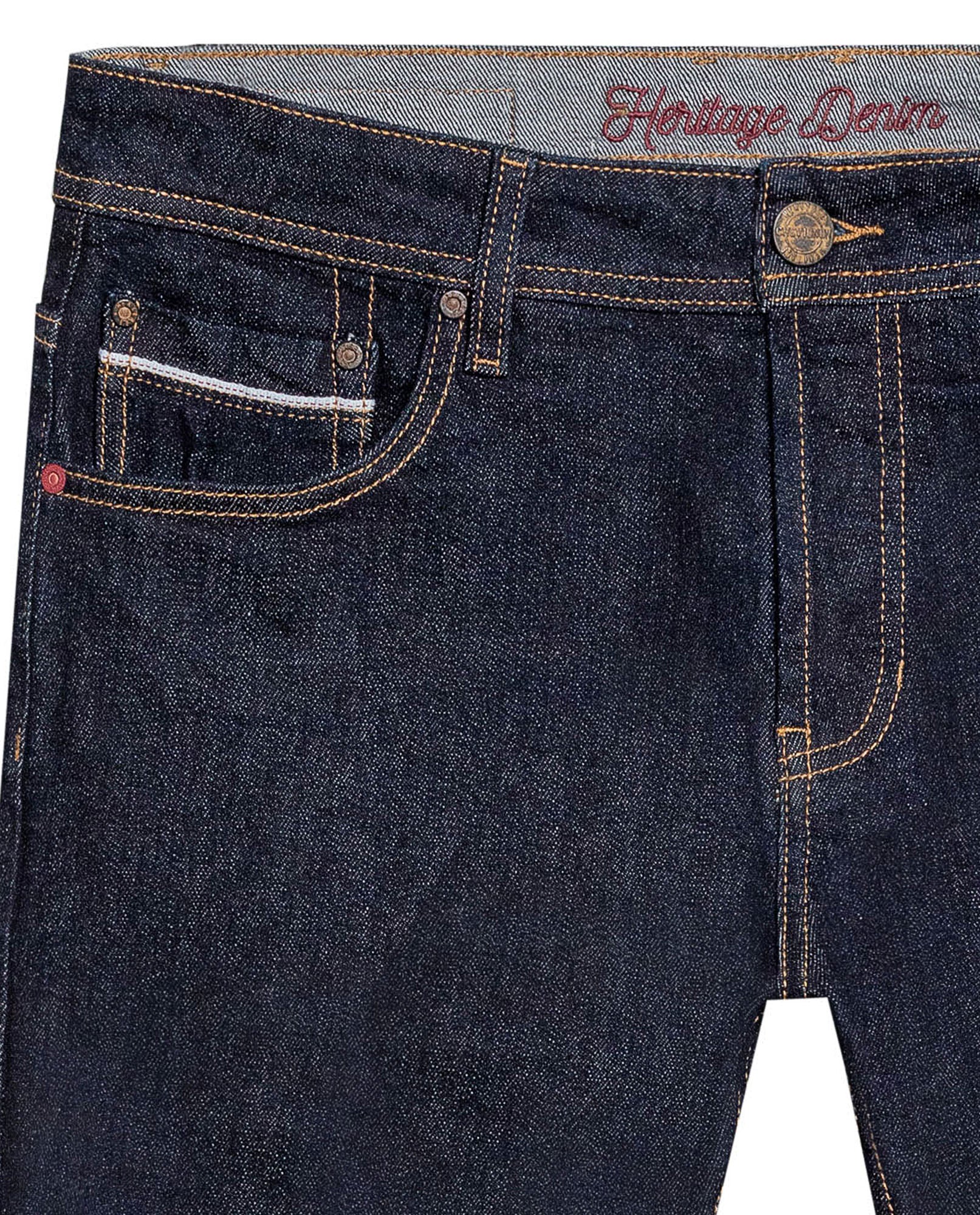 Men's Skinny Rider Ultra Dark Jeans in Cotton, Jetty 339G456 - 7