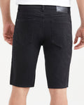 Men's Bermuda Shorts, Denim Straight Fit - Black Matte 351G003 - 3