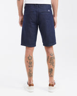 Men's Straight Fit Denim Bermuda Shorts in Dark Wash Non-Stretch Cotton 352G000 - 4