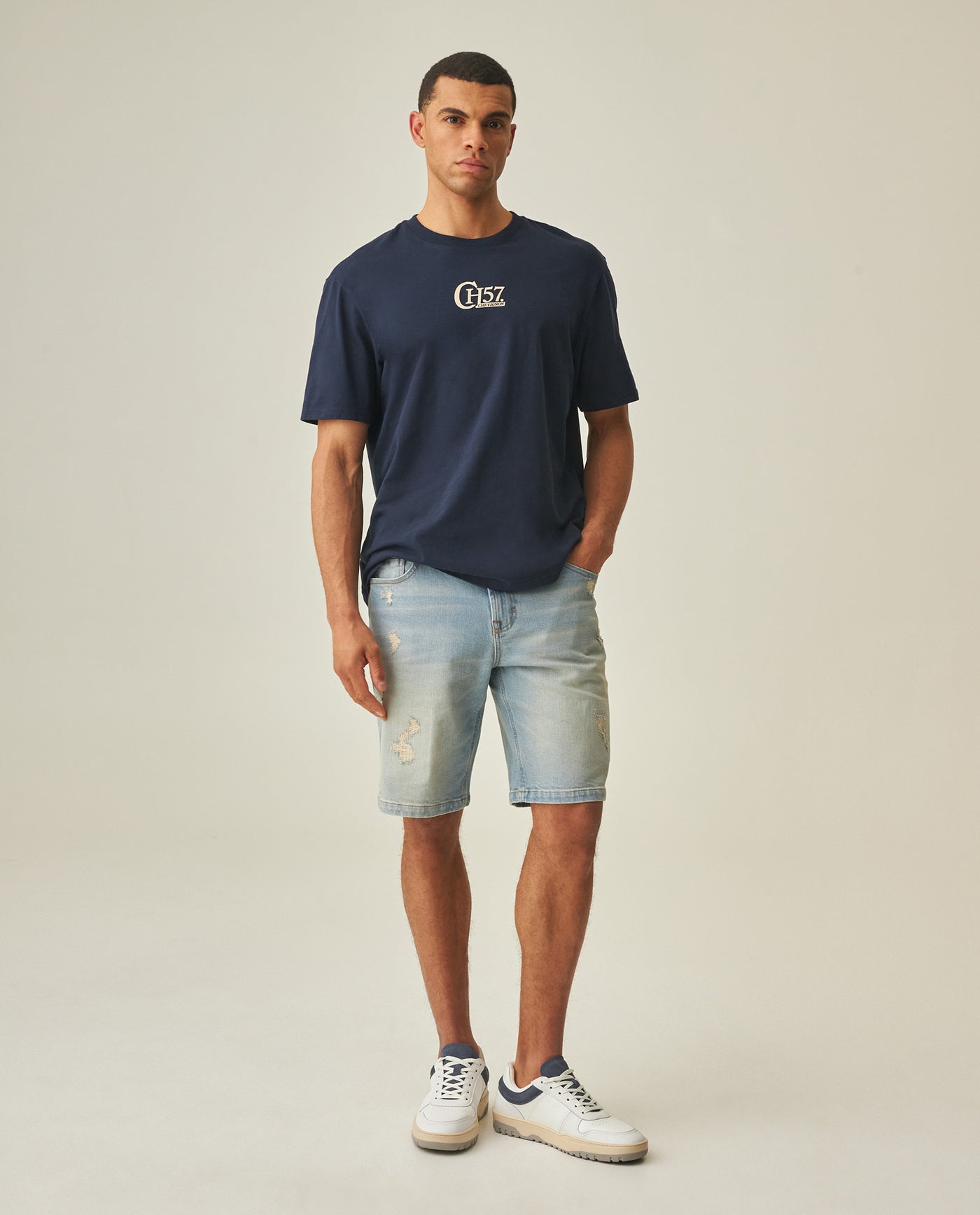 Men´s Denim Straight Shorts - Blue 63_352H000_AZU154020_3