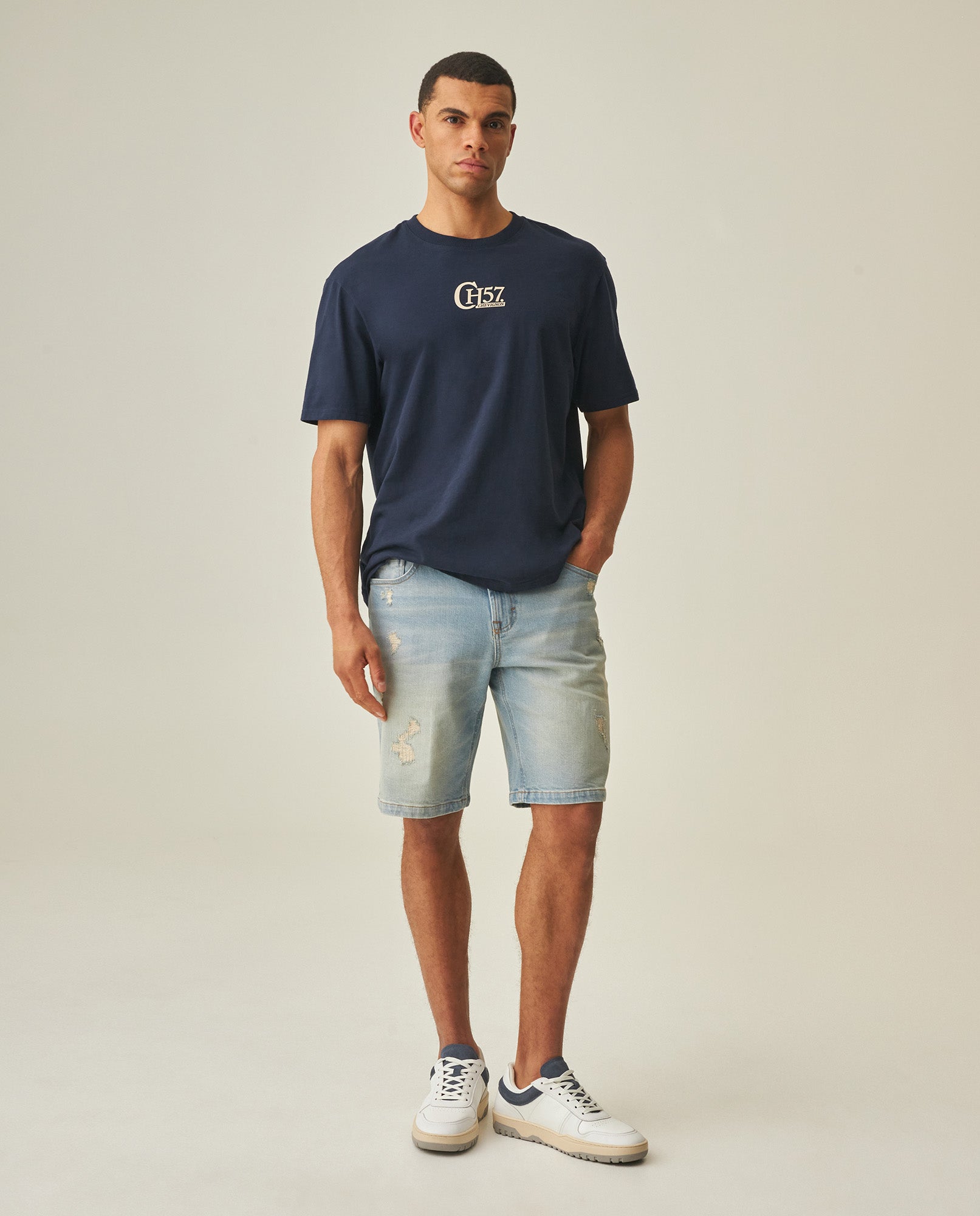 Men´s Denim Straight Shorts - Blue 63_352H000_AZU154020_3