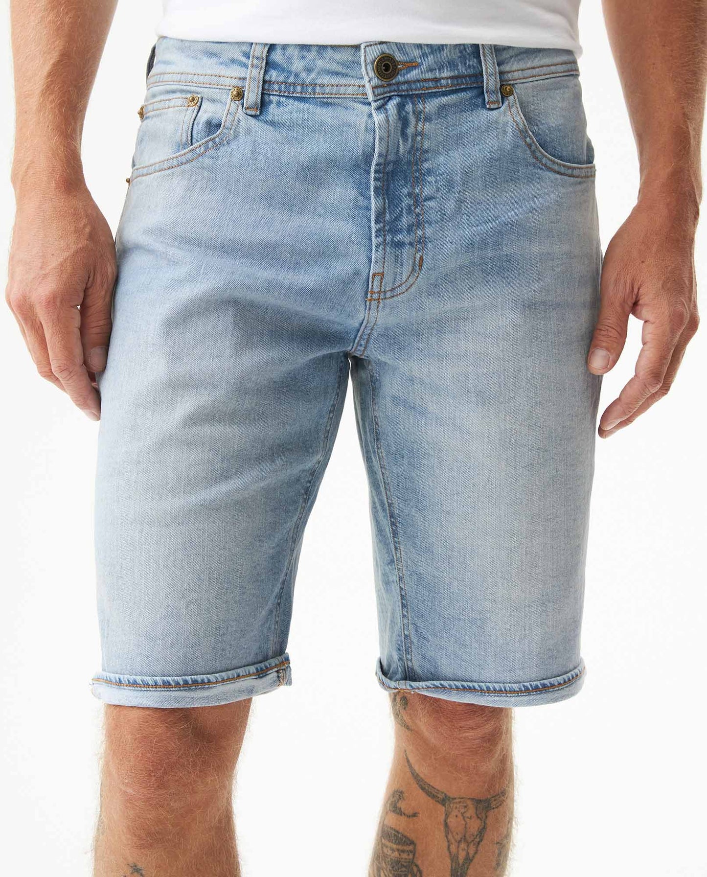 Men's Denim Shorts - Blue - 2