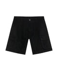 Men's Bermuda Shorts, Denim, Cargo Style - Black 359G004 - 3