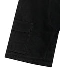 Men's Bermuda Shorts, Denim, Cargo Style - Black 359G004 - 6