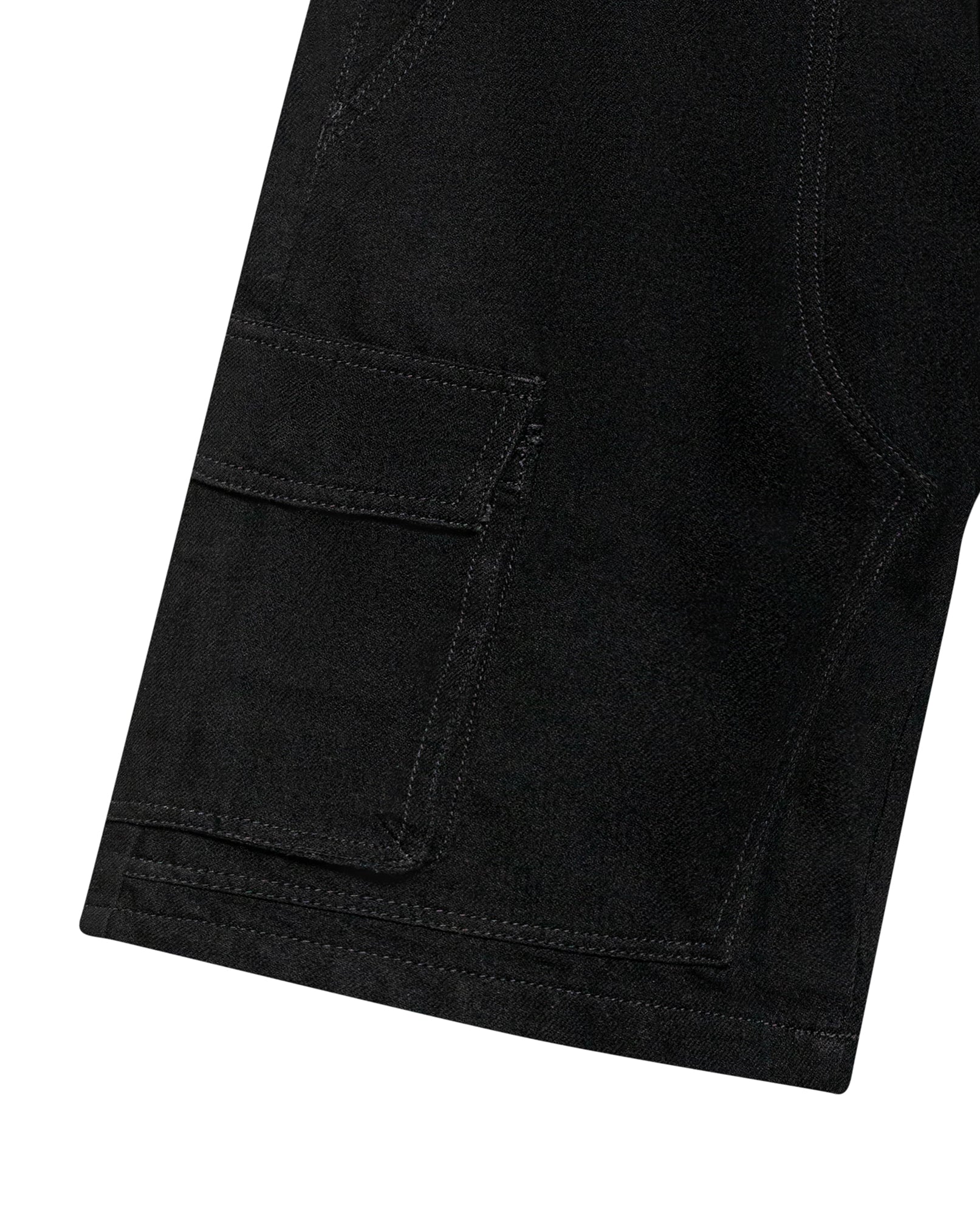 Men's Bermuda Shorts, Denim, Cargo Style - Black 359G004 - 6