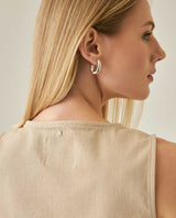Womens Shirt Tank Slim Fit Cotton Elastane Raw Wash Coordinated Set Wide Crewneck - Raw 63_411H001_CRU130000_7