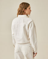 Womens Shirt Cropped Relaxed Fit Lightweight Cotton Denim Raw Wash Mothers - Raw 63_411H104_CRU134403_6