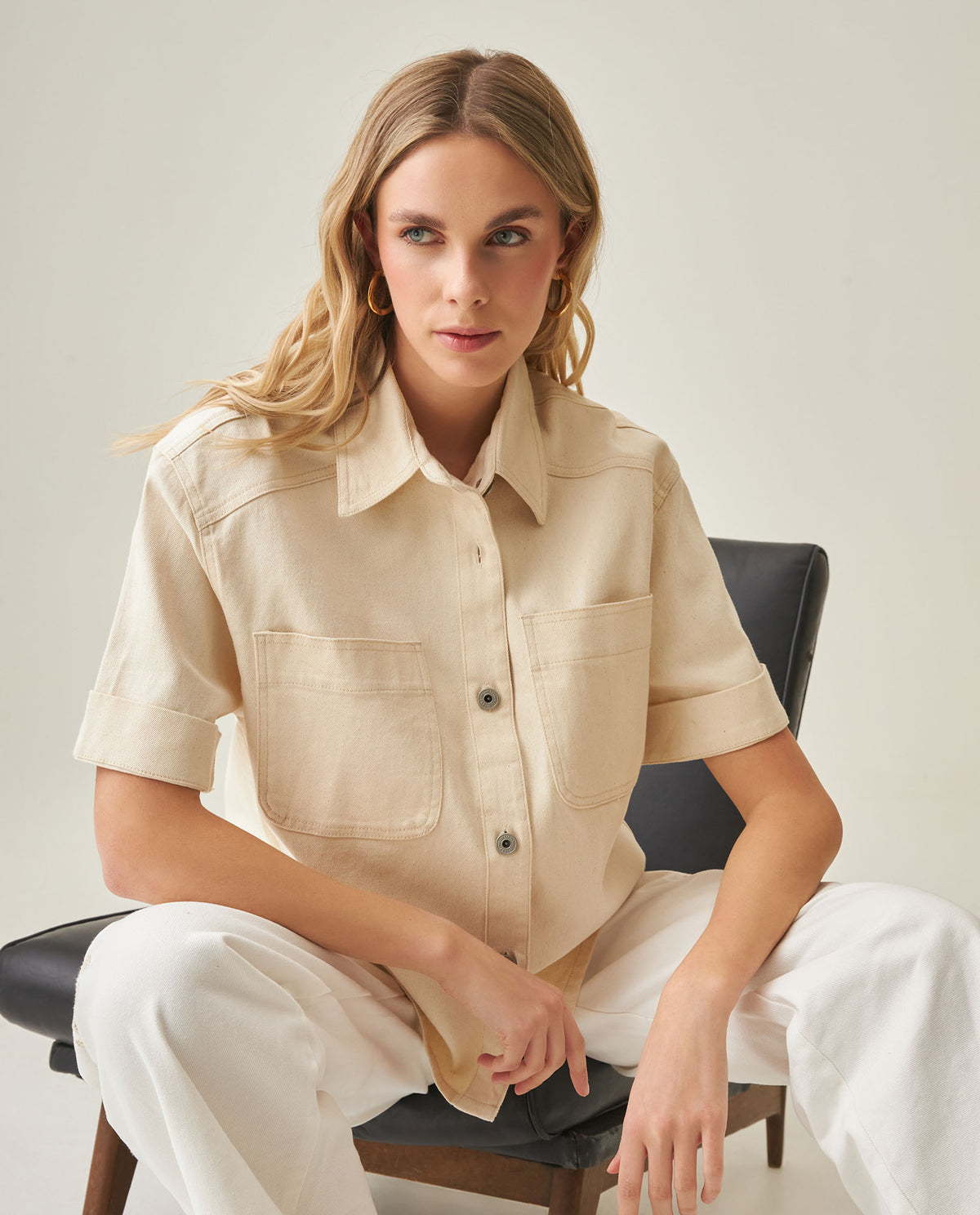 Women´s Denim Overshirt - Raw 63_412H000_CRU134403_0