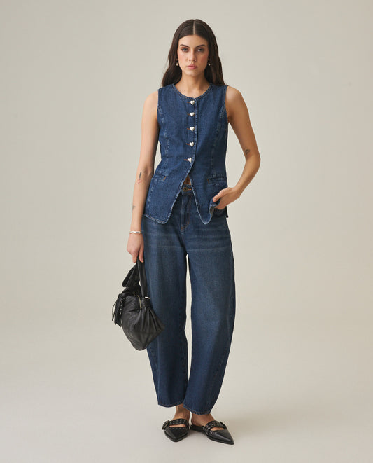 Women´s Denim Vest - Blue 63_412H001_AZU194052_3