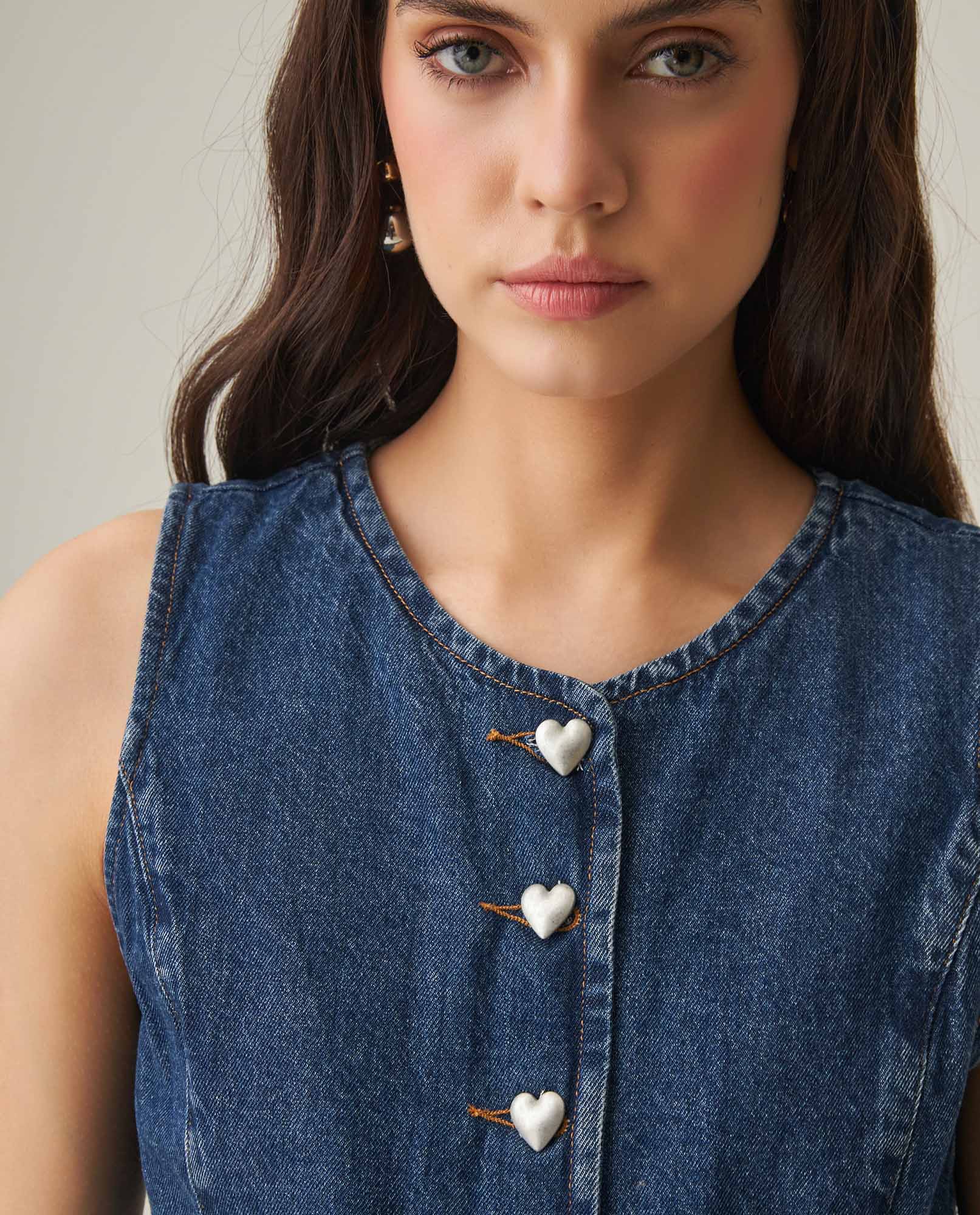 Women´s Denim Vest - Blue 63_412H001_AZU194052_5