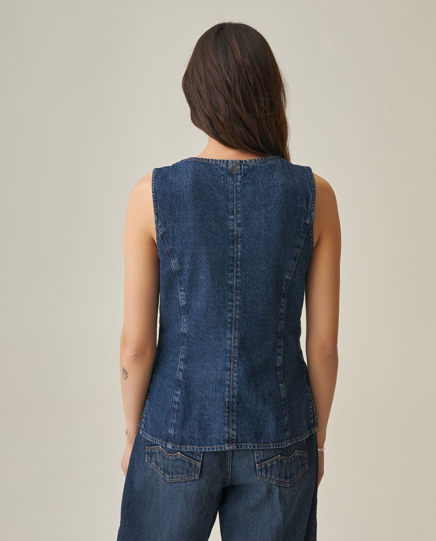 Women´s Denim Vest - Blue 63_412H001_AZU194052_6