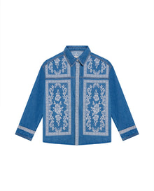 Women´s Western Shirt Jacket - Blue 63_414G500_AZU174021_0