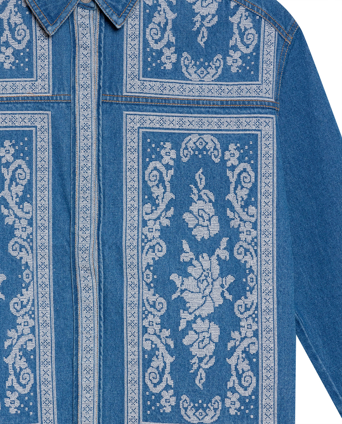 Women´s Western Shirt Jacket - Blue 63_414G500_AZU174021_3