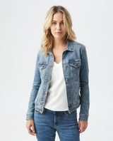 Women's Denim Jackets, Medium Wash - 1
