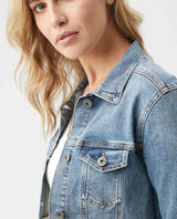 Women's Denim Jackets, Medium Wash - 3