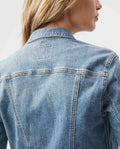 Women's Denim Jackets, Medium Wash - 5