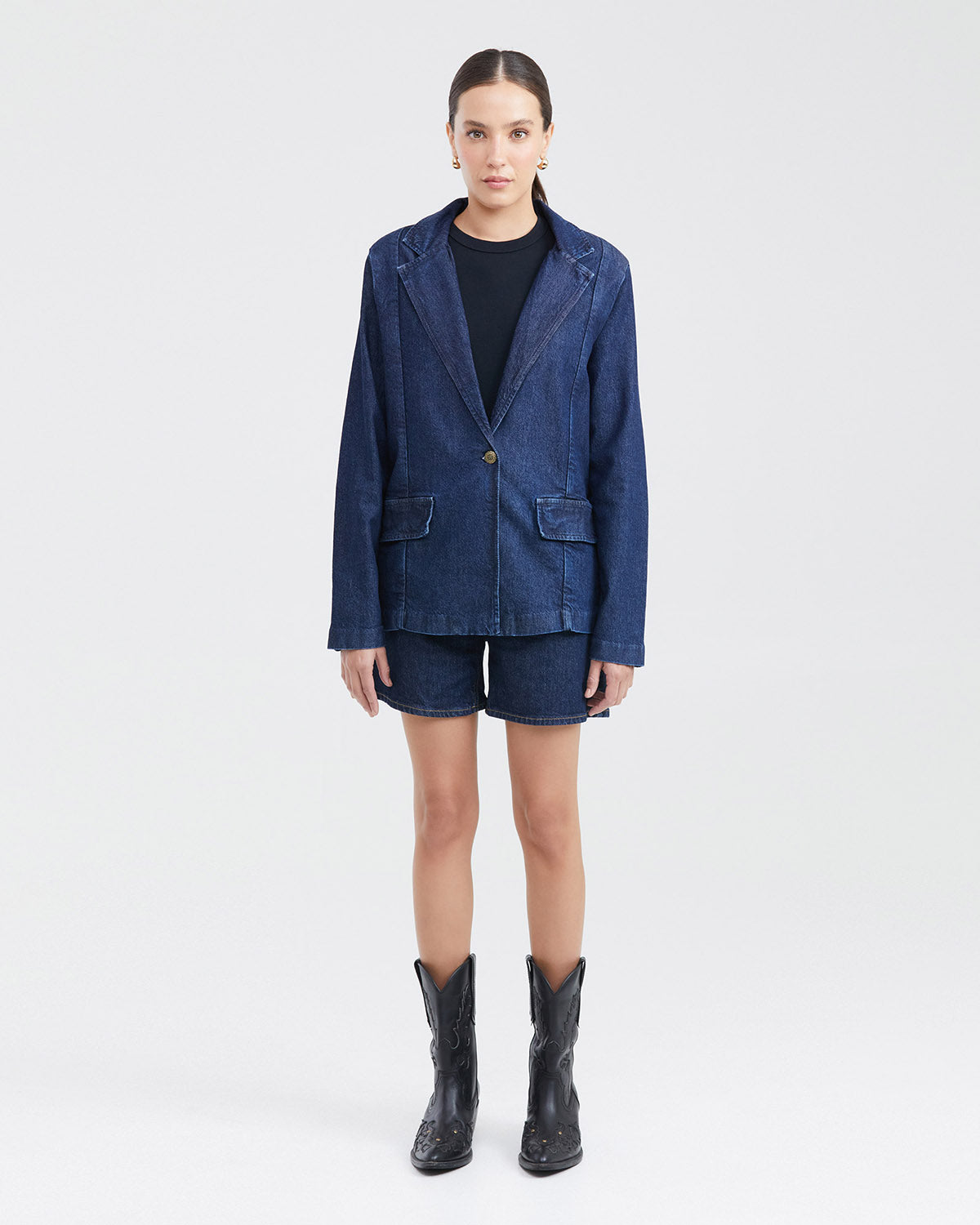 BLAZER IN ULTRA DARK WASH