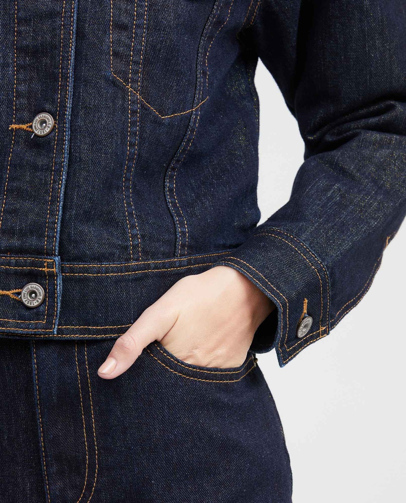 Light Blue Denim Jacket Straight Fit for Women - Blue 421G001 - 3