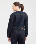 Light Blue Denim Jacket Straight Fit for Women - Blue 421G001 - 4