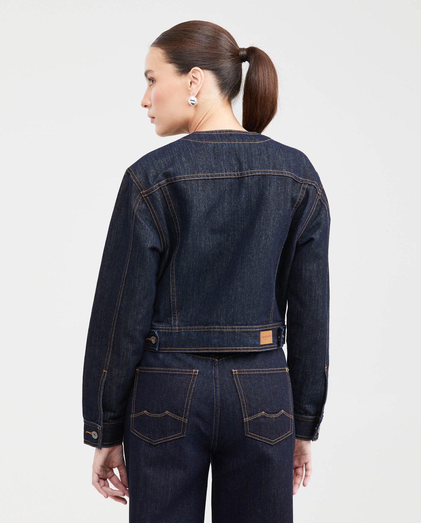 Light Blue Denim Jacket Straight Fit for Women - Blue 421G001 - 4