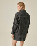 Womens Shirt Shacket Formal Silhouette Cotton Non-Stretch Gray Wash - Gray 63_421H000_GRI194305_6