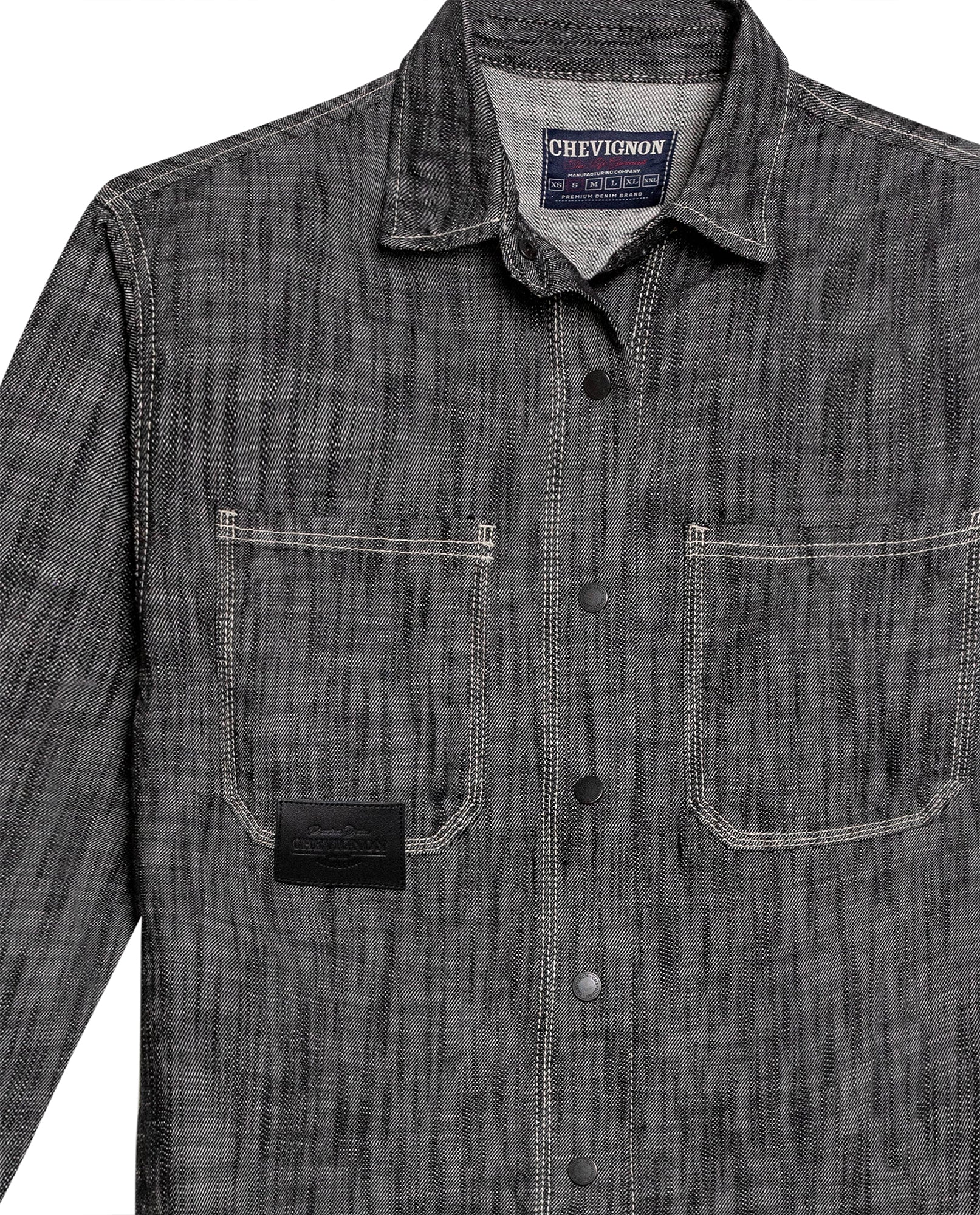 Womens Shirt Shacket Formal Silhouette Cotton Non-Stretch Gray Wash - Gray 63_421H000_GRI194305_8