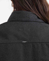 Black Denim Straight Fit Jacket for Women - Black 422G000 - 6