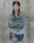 Womens Cropped Denim Jacket - Special Collection - Blue 63_422H200_AZU184140_0