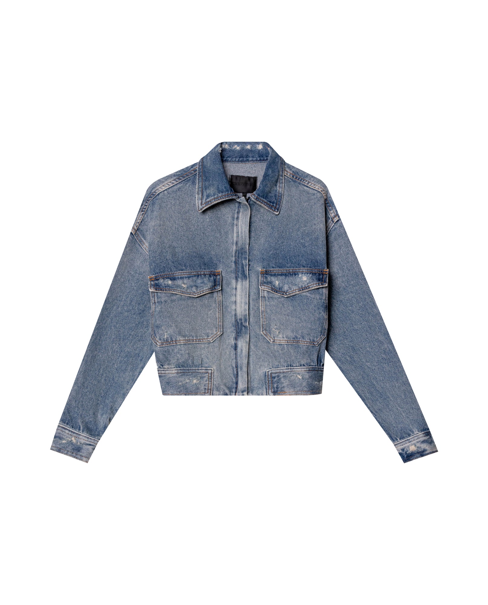 Womens Cropped Denim Jacket - Special Collection - Blue 63_422H200_AZU184140_4