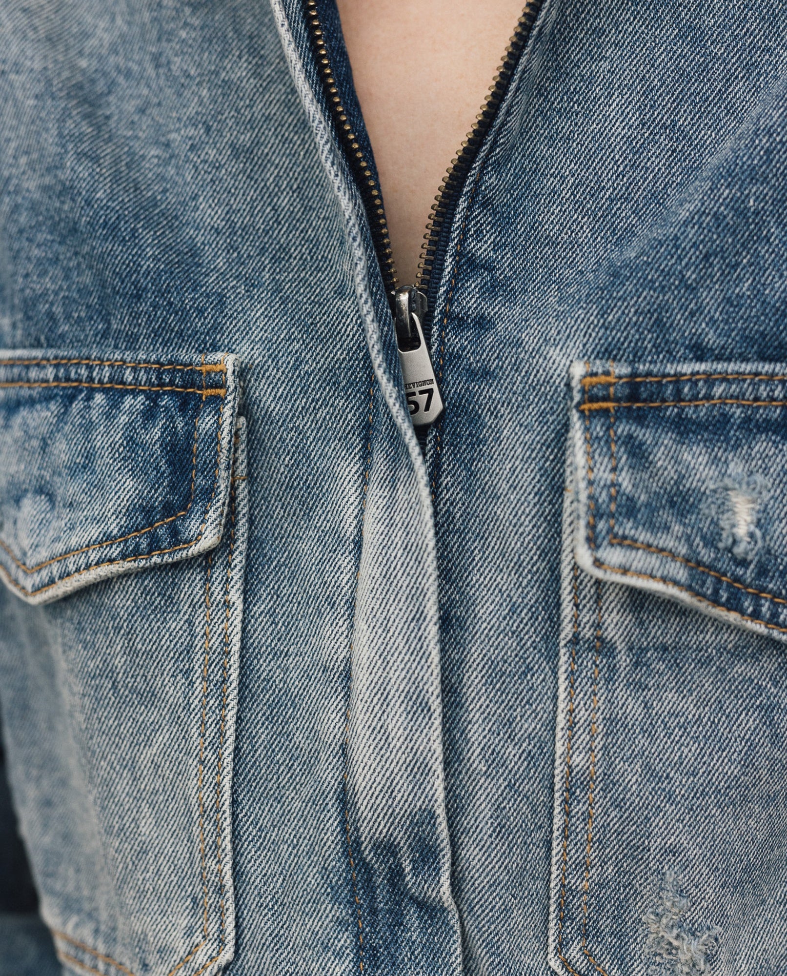 Womens Cropped Denim Jacket - Special Collection - Blue 63_422H200_AZU184140_5