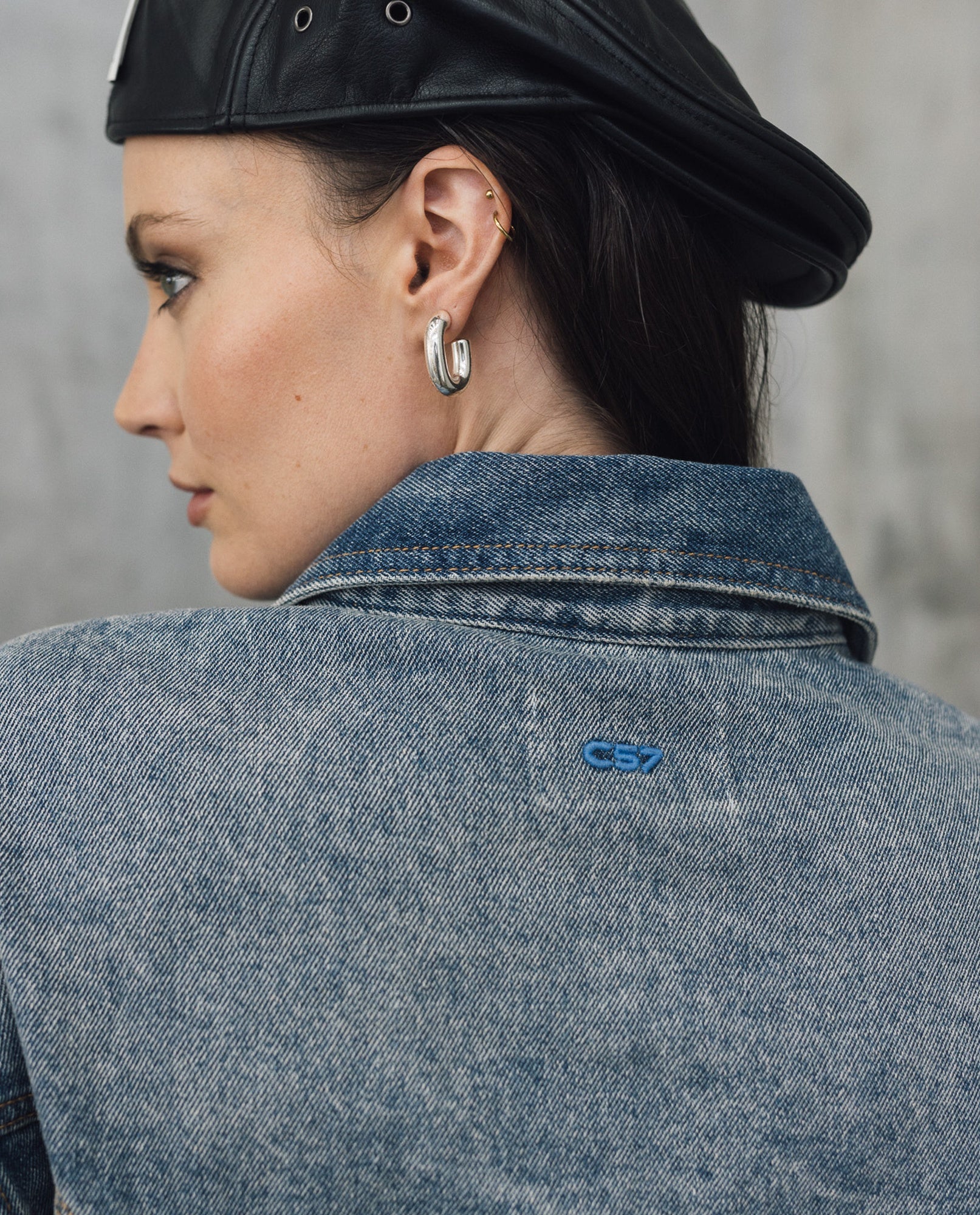 Womens Cropped Denim Jacket - Special Collection - Blue 63_422H200_AZU184140_7