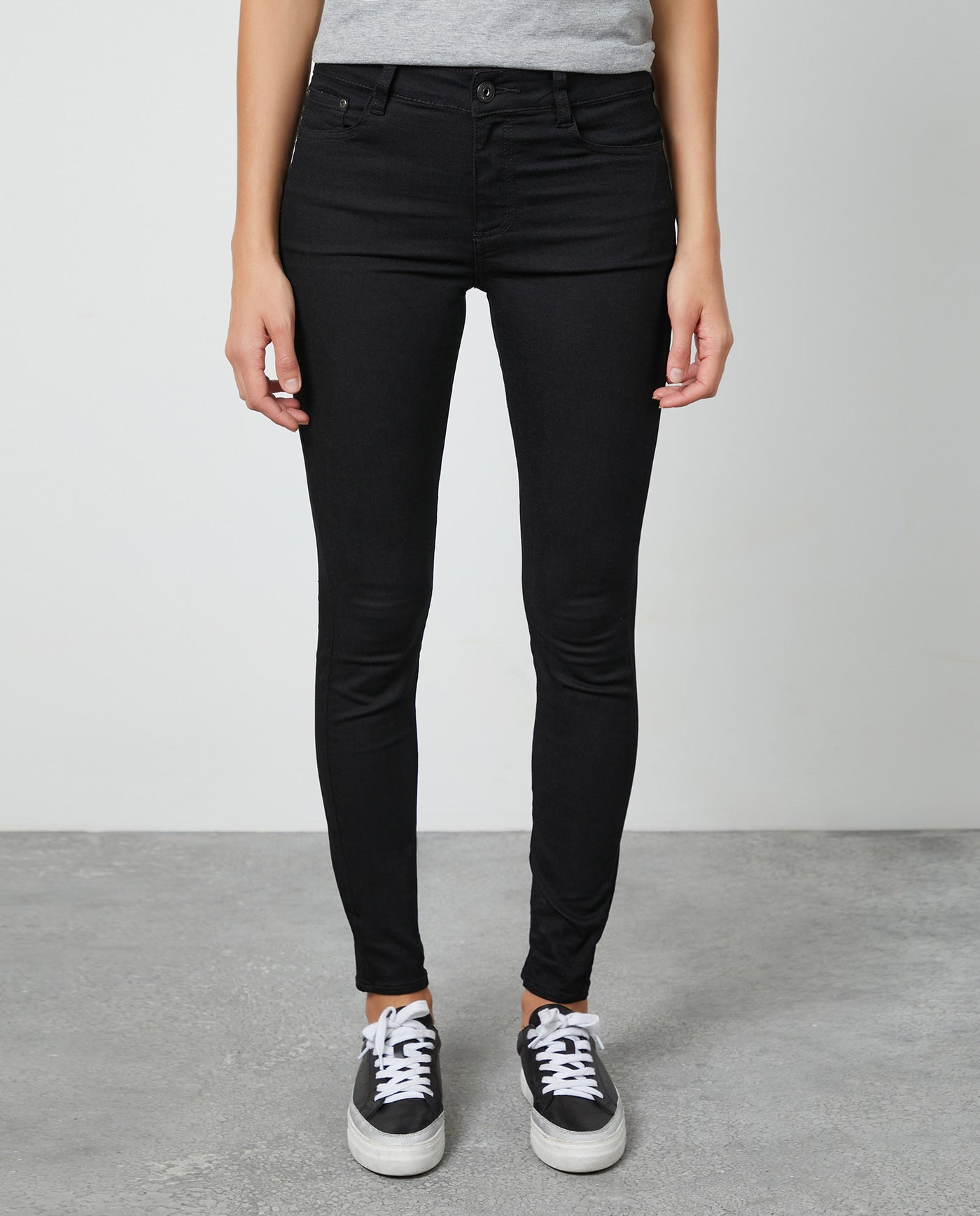Women's Jeans de Algodón Elástico - Black 63_430E000_A02791_3