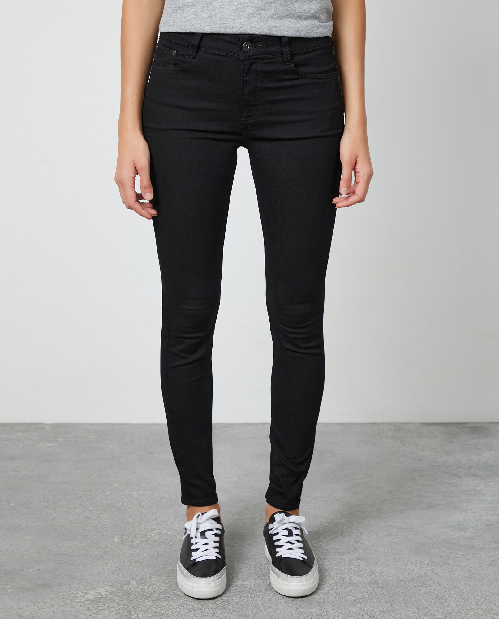 Women's Jeans de Algodón Elástico - Black 63_430E000_A02791_3