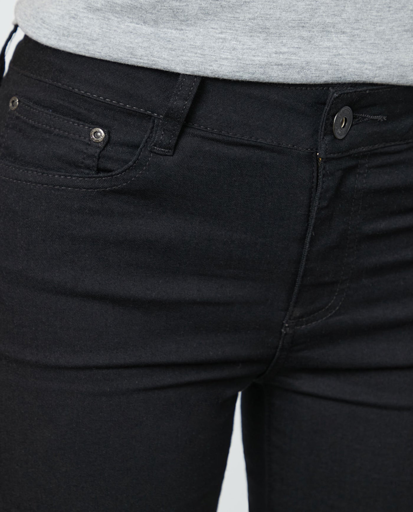 Women's Jeans de Algodón Elástico - Black 63_430E000_A02791_6