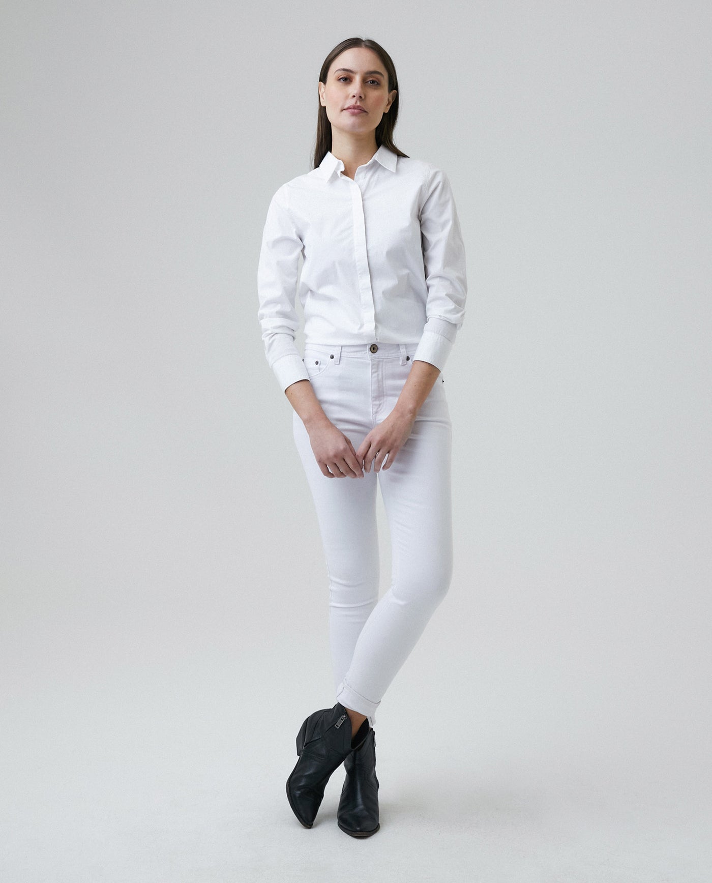 High Rise Jean Mujer - White 63_430E002_A00958_0