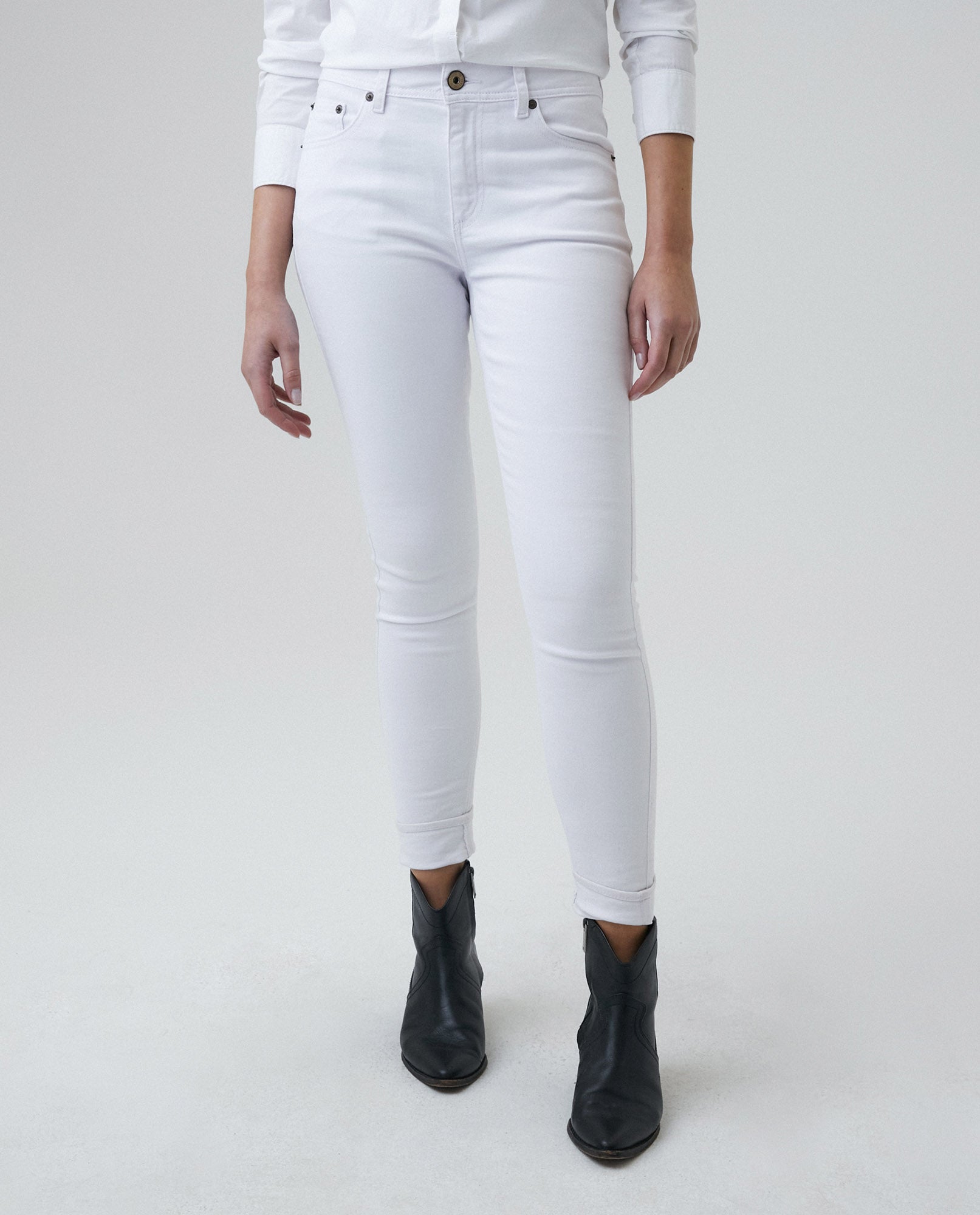 High Rise Jean Mujer - White 63_430E002_A00958_3
